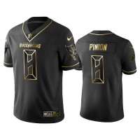 Men Tampa Bay Buccaneers #8 2019 Golden Edition Bradley Pinion Black Jersey