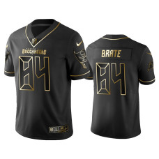 Men Tampa Bay Buccaneers #84 2019 Golden Edition Vapor Untouchable Limited Cameron Brate Black Jersey