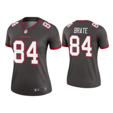 Women Tampa Bay Buccaneers #84 Cameron Brate Pewter Legend Jersey