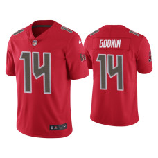 Men Tampa Bay Buccaneers #14 Color Rush Limited Chris Godwin Red Jersey