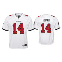 Youth Tampa Bay Buccaneers #14 Chris Godwin White Game Jersey