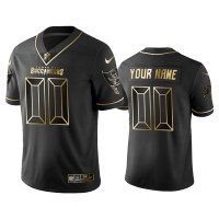 Men Tampa Bay Buccaneers #0 2019 Golden Edition Vapor Untouchable Limited Custom Black Jersey