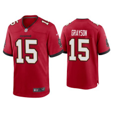 Men Tampa Bay Buccaneers #15 Cyril Grayson Red Game Jersey