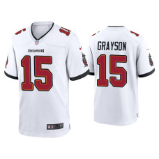 Men Tampa Bay Buccaneers #15 Cyril Grayson White Game Jersey