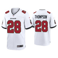 Men Tampa Bay Buccaneers #28 Darwin Thompson White Game Jersey