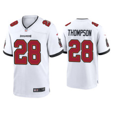 Men Tampa Bay Buccaneers #28 Darwin Thompson White Game Jersey