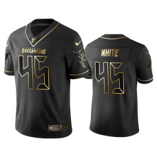 Men Tampa Bay Buccaneers #45 2019 Golden Edition Vapor Limited Devin White Black Jersey