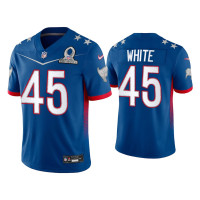 Men Tampa Bay Buccaneers #45 Devin White 2022 NFC Pro Bowl Royal Game Jersey