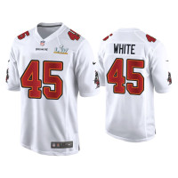 Men Tampa Bay Buccaneers #45 Devin White Super Bowl LV White Game Fashion Jersey