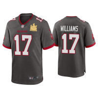 Men Tampa Bay Buccaneers #17 Doug Williams Super Bowl LV Champions Pewter Game Jersey