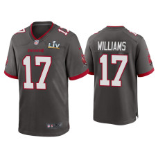 Men Tampa Bay Buccaneers #17 Doug Williams Super Bowl LV Pewter Game Jersey