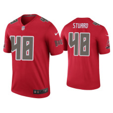 Men Tampa Bay Buccaneers #48 Color Rush Legend Grant Stuard Red Jersey