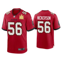 Men Tampa Bay Buccaneers #56 Hardy Nickerson Super Bowl LV Champions Red Game Jersey