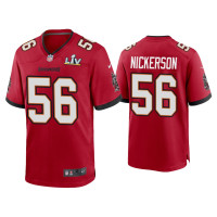 Men Tampa Bay Buccaneers #56 Hardy Nickerson Super Bowl LV Red Game Jersey