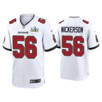 Men Tampa Bay Buccaneers #56 Hardy Nickerson Super Bowl LV White Game Jersey