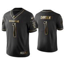 Men Tampa Bay Buccaneers #1 Golden Edition Vapor Limited Jaelon Darden Black Jersey