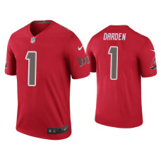 Men Tampa Bay Buccaneers #1 Color Rush Legend Jaelon Darden Red Jersey