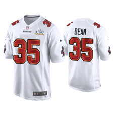 Men Tampa Bay Buccaneers #35 Jamel Dean Super Bowl LV White Game Fashion Jersey