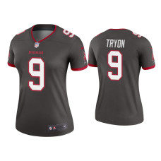 Women Tampa Bay Buccaneers #9 Joe Tryon Pewter Legend Jersey