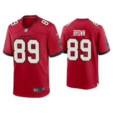 Men Tampa Bay Buccaneers #89 John Brown Red Game Jersey