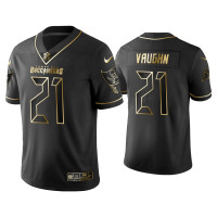 Men Tampa Bay Buccaneers #21 Golden Edition Vapor Limited Ke'Shawn Vaughn Black Jersey