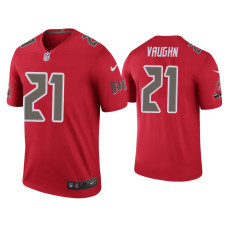 Men Tampa Bay Buccaneers #21 Color Rush Legend Ke'Shawn Vaughn Red Jersey