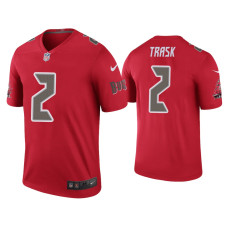 Men Tampa Bay Buccaneers #2 Color Rush Legend Kyle Trask Red Jersey