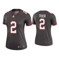 Women Tampa Bay Buccaneers #2 Kyle Trask Pewter Legend Jersey