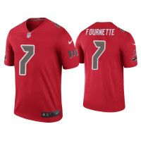 Men Tampa Bay Buccaneers #7 Color Rush Legend Leonard Fournette Red Jersey