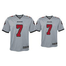 Youth Tampa Bay Buccaneers #7 Leonard Fournette Gray Inverted Game Jersey