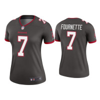 Women Tampa Bay Buccaneers #7 Leonard Fournette Pewter Legend Jersey