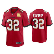 Men Tampa Bay Buccaneers #32 Mike Edwards Super Bowl LV Champions Red Game Jersey