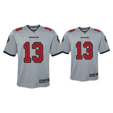 Youth Tampa Bay Buccaneers #13 Mike Evans Gray Inverted Game Jersey