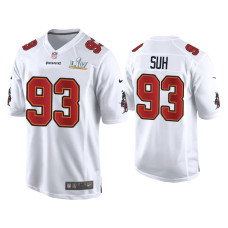 Men Tampa Bay Buccaneers #93 Ndamukong Suh Super Bowl LV White Game Fashion Jersey