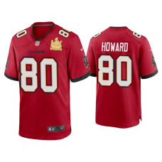 Men Tampa Bay Buccaneers #80 O.J. Howard Super Bowl LV Champions Red Game Jersey