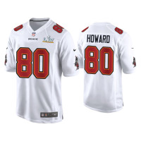 Men Tampa Bay Buccaneers #80 O.J. Howard Super Bowl LV White Game Fashion Jersey