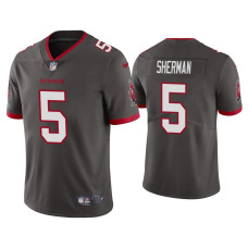 Men Tampa Bay Buccaneers #5 Vapor Limited Richard Sherman Pewter Jersey