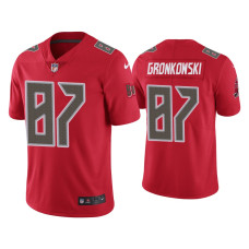 Men Tampa Bay Buccaneers #87 Color Rush Limited Rob Gronkowski Red Jersey