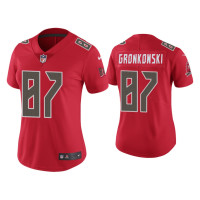 Men Tampa Bay Buccaneers #87 Color Rush Limited Rob Gronkowski Red Jersey