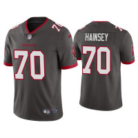 Men Tampa Bay Buccaneers #70 Robert Hainsey Vapor Limited Pewter Jersey