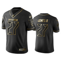 Men Tampa Bay Buccaneers #27 Golden Edition Vapor Untouchable Limited Ronald Jones II Black Jersey