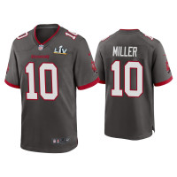 Men Tampa Bay Buccaneers #10 Scotty Miller Super Bowl LV Pewter Game Jersey