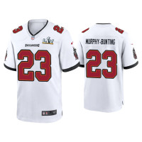 Men Tampa Bay Buccaneers #23 Sean Murphy-Bunting Super Bowl LV White Game Jersey