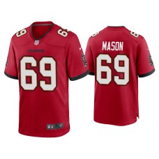 Men Tampa Bay Buccaneers #69 Shaq Mason Red Game Jersey