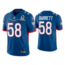 Men Tampa Bay Buccaneers #58 Shaquil Barrett 2022 NFC Pro Bowl Royal Game Jersey