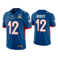 Men Tampa Bay Buccaneers #12 Tom Brady 2022 NFC Pro Bowl Royal Game Jersey