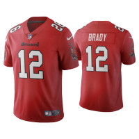 Men Tampa Bay Buccaneers #12 Tom Brady Vapor Limited Red Jersey