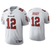 Men Tampa Bay Buccaneers #12 Tom Brady Vapor Limited White Jersey