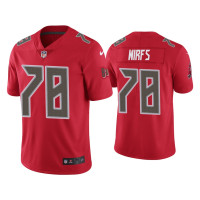 Men Tampa Bay Buccaneers #78 Color Rush Limited Tristan Wirfs Red Jersey