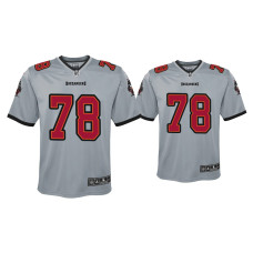 Youth Tampa Bay Buccaneers #78 Tristan Wirfs Gray Inverted Game Jersey